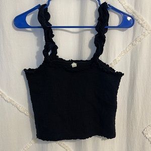 Aerie Black Tube Top with Straps